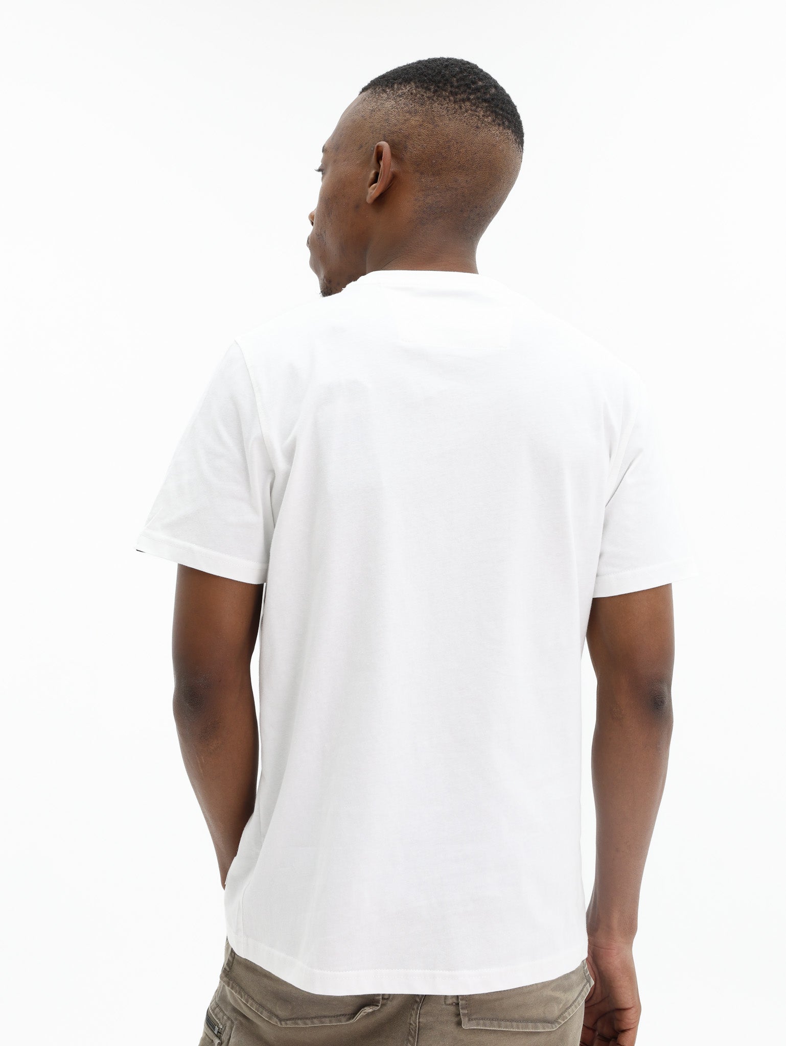 Alpha T-Shirt Metallic Logo White